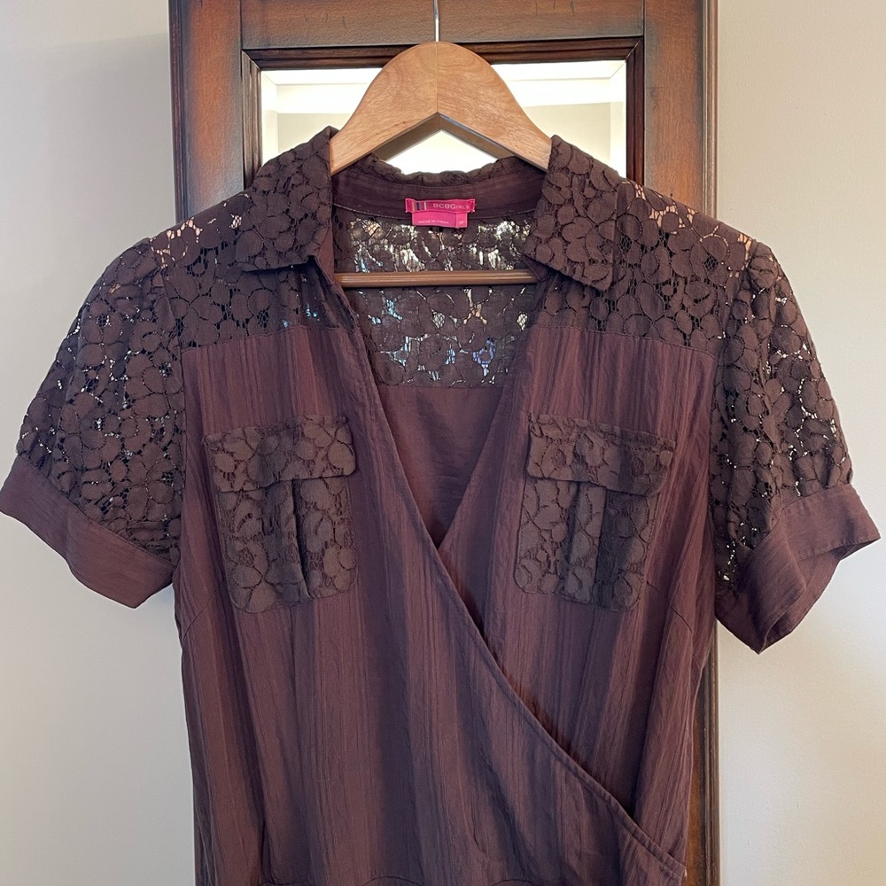 ❤️BCBG Dress Chocolate Brown EUC